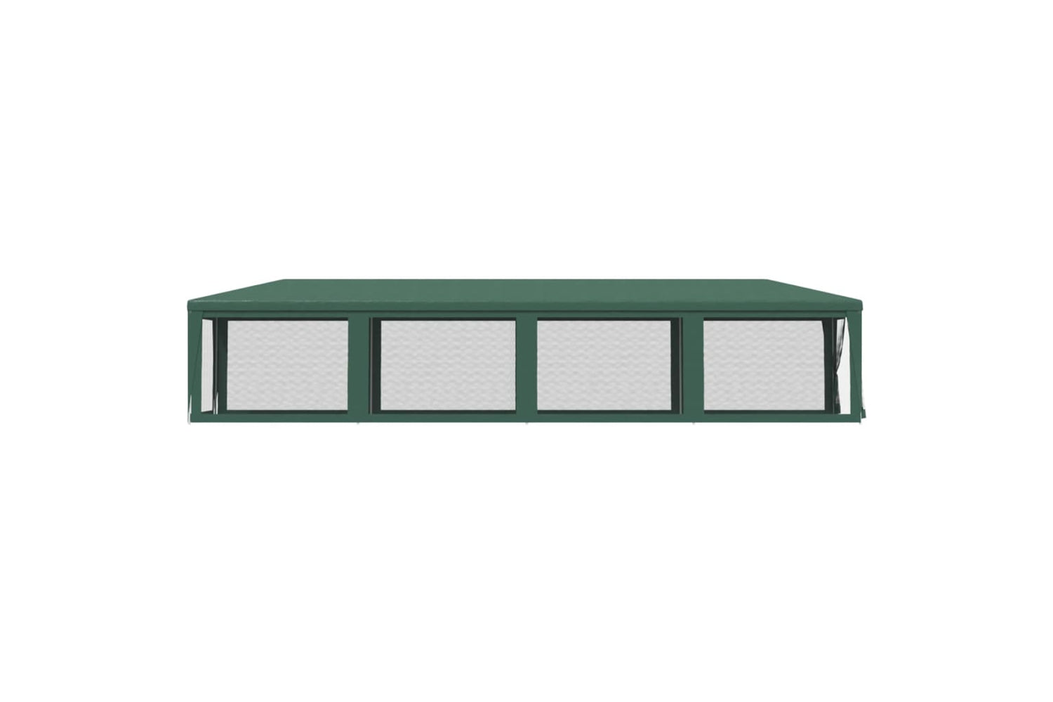 Vidaxl 319248 Party Tent With 10 Mesh Sidewalls Green 3x12 M Hdpe-3
