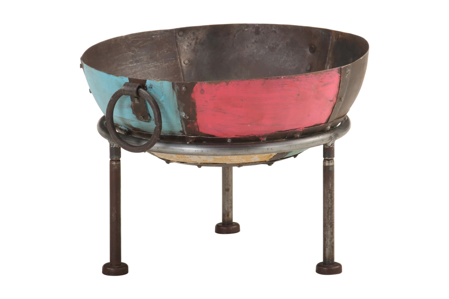 vidaXL 321945 Colourful Rustic Fire Pit ÃƒÂƒÃ‚Â˜ 40cm Iron