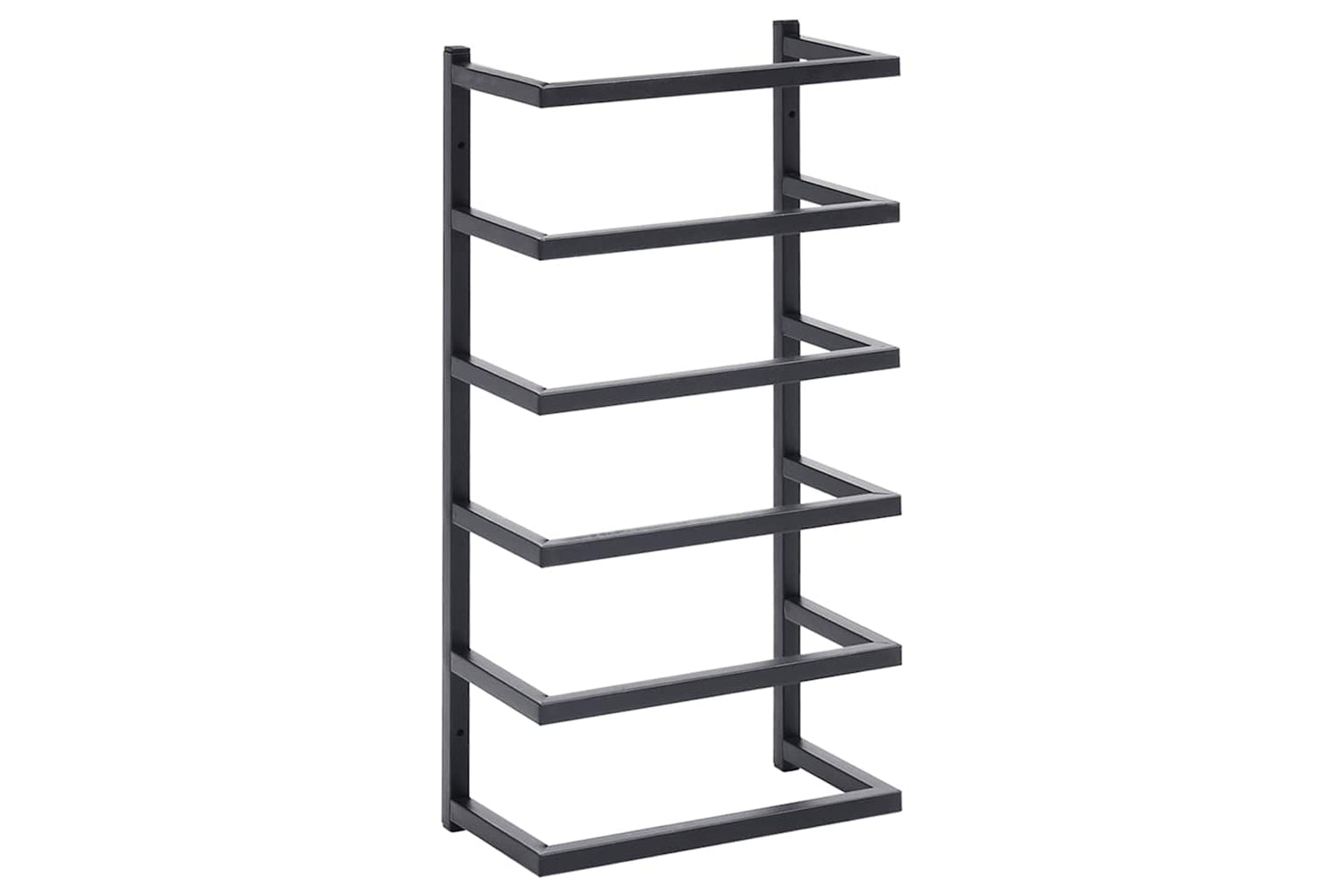 vidaXL 336123 Towel Rack Black 24x12x48cm Steel