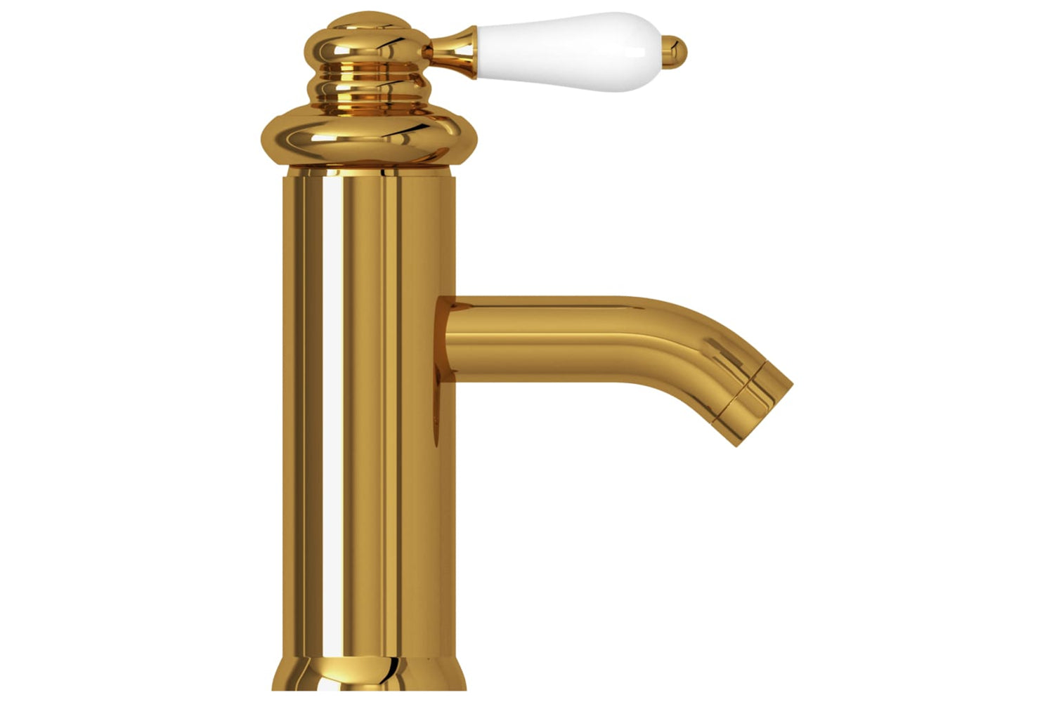 vidaXL 149072 Bathroom Basin Faucet Gold 130x180mm-3