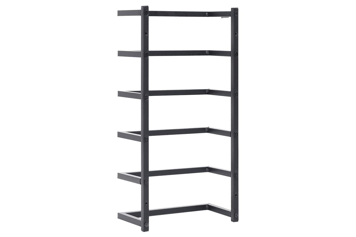 vidaXL 336123 Towel Rack Black 24x12x48cm Steel-5