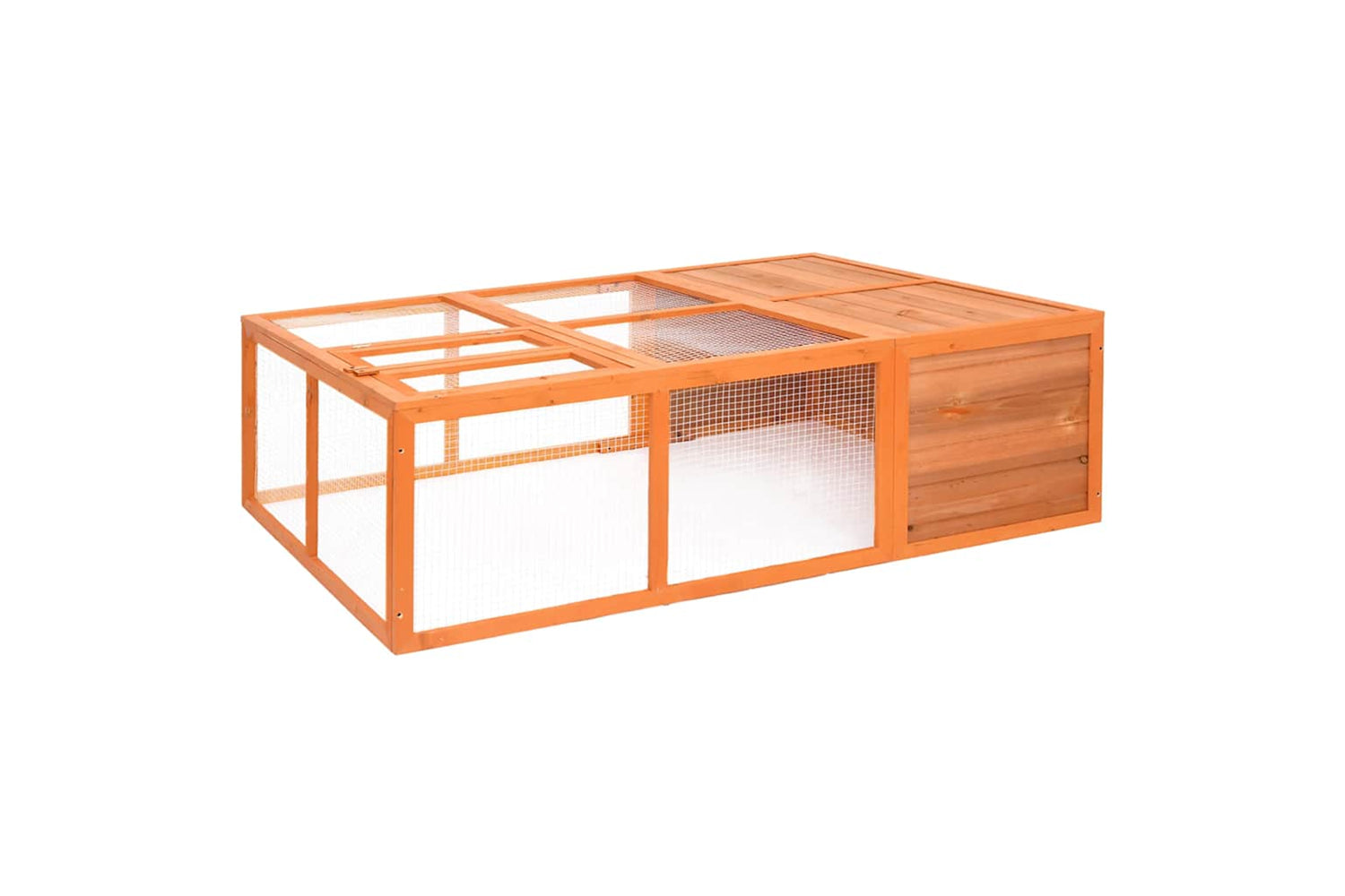 vidaXL 171452 Garden Animal Cage 150x100x50cm Solid Firwood