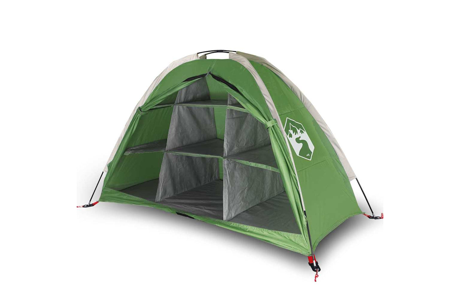 vidaXL 94374 Storage Tent 9 Compartments Green Waterproof