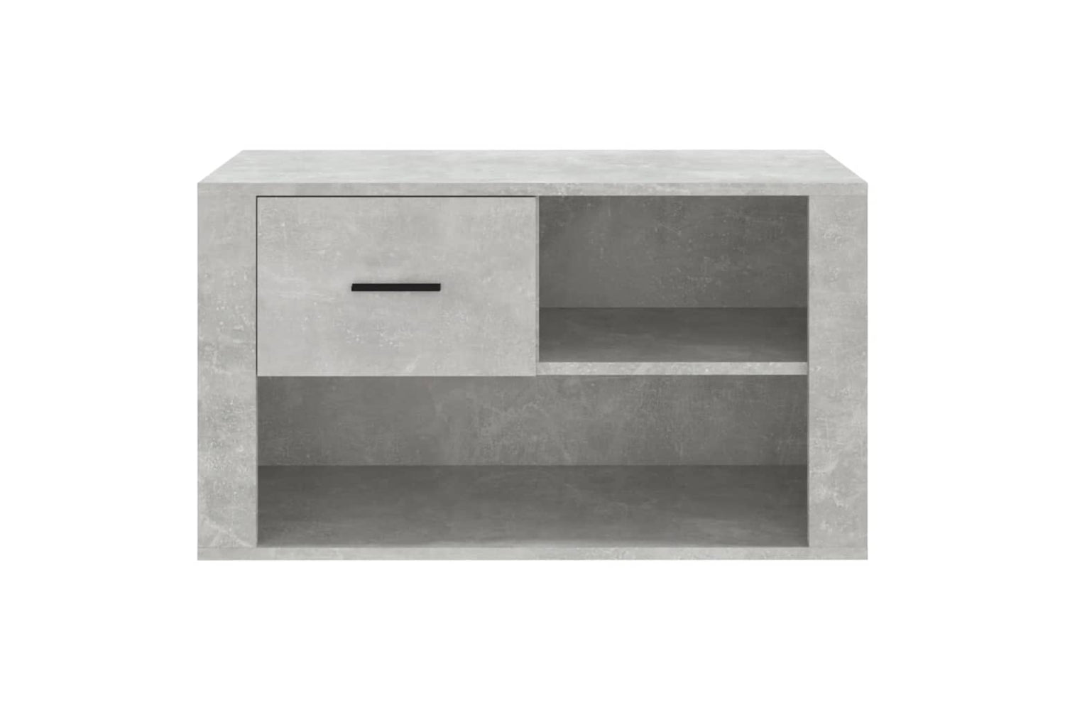 vidaXL 816756 Shoe Cabinet Concrete Grey 80x35x45cm Engineered Wood-4