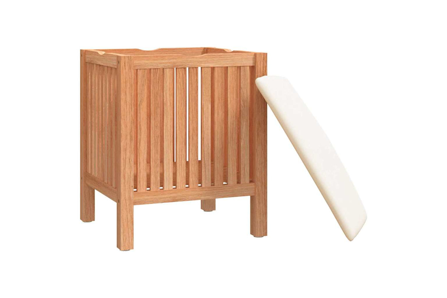 vidaXL 350351 Bathroom Stool 40.5x40x52cm Solid Wood Walnut-3
