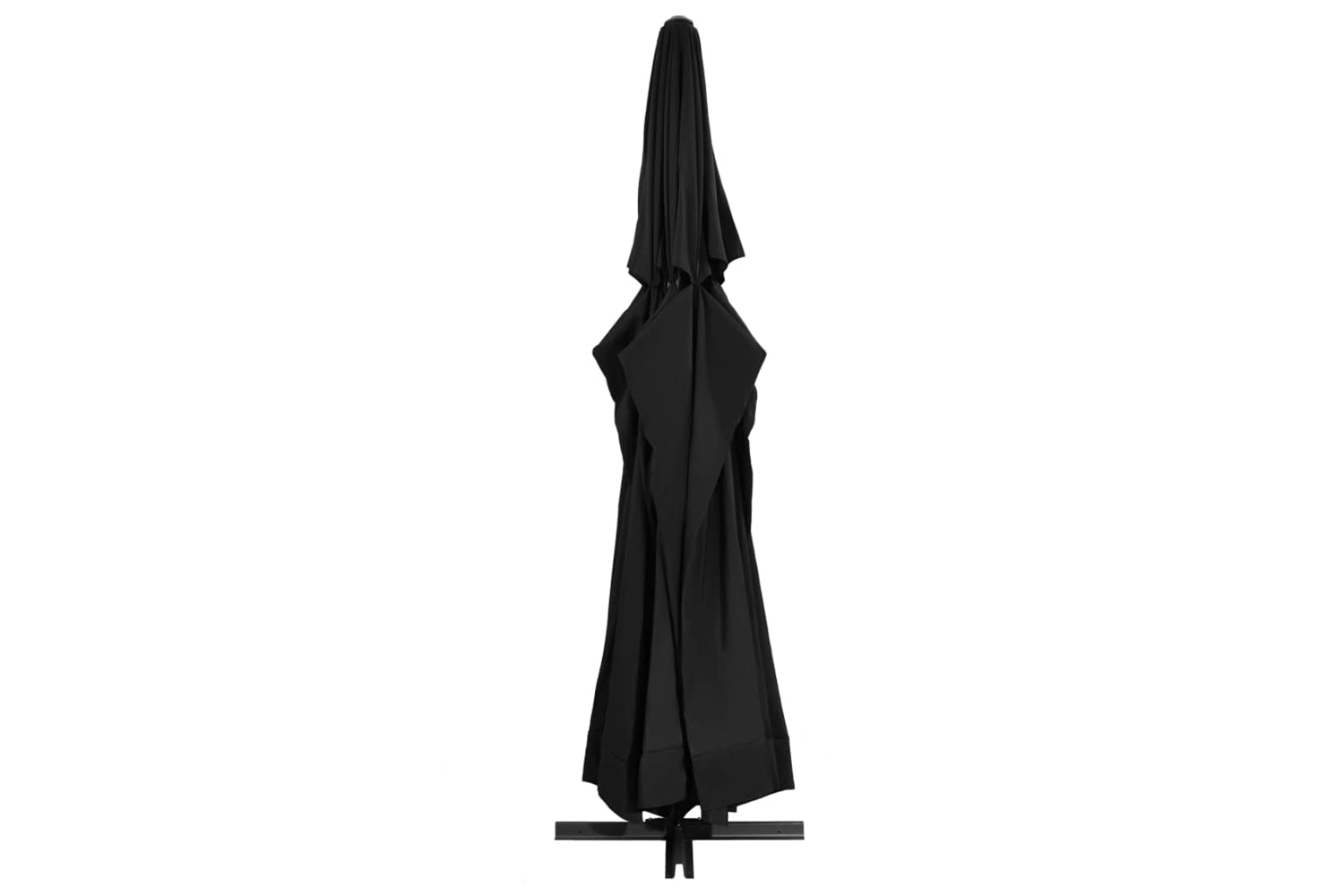 vidaXL 47368 Outdoor Parasol With Aluminium Pole 500cm Black-3