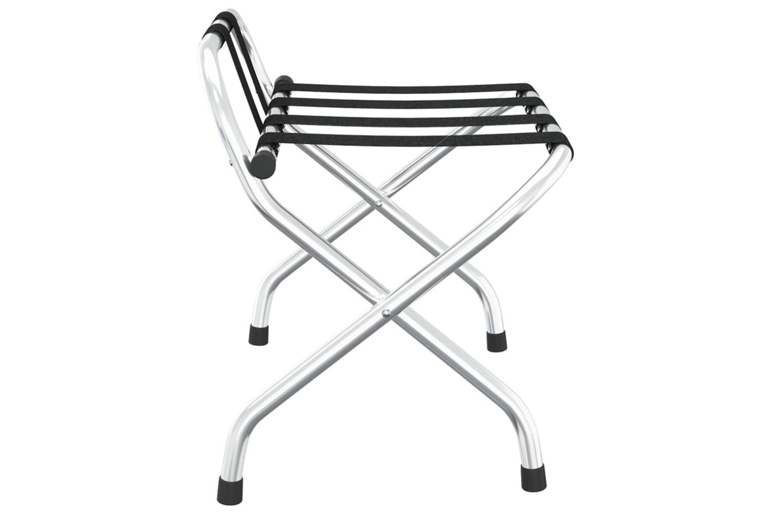 vidaXL 153074 Luggage Rack With Backrest Silver 56x39x52cm-3