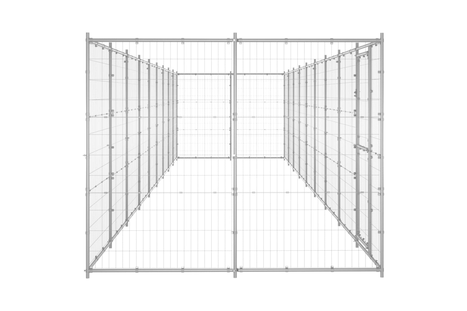Vidaxl 3082311 Outdoor Dog Kennel Galvanised Steel 21.78 M2-3