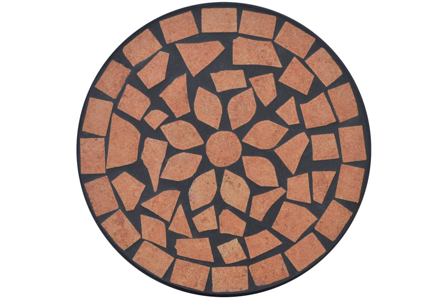 Vidaxl 41127 Mosaic Side Table Plant Table Terracotta-2