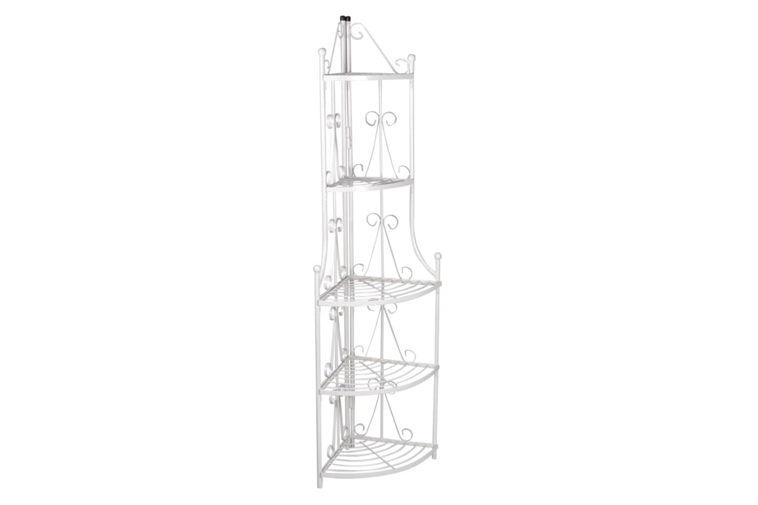 Vidaxl 40783 Corner Plant Rack White-2