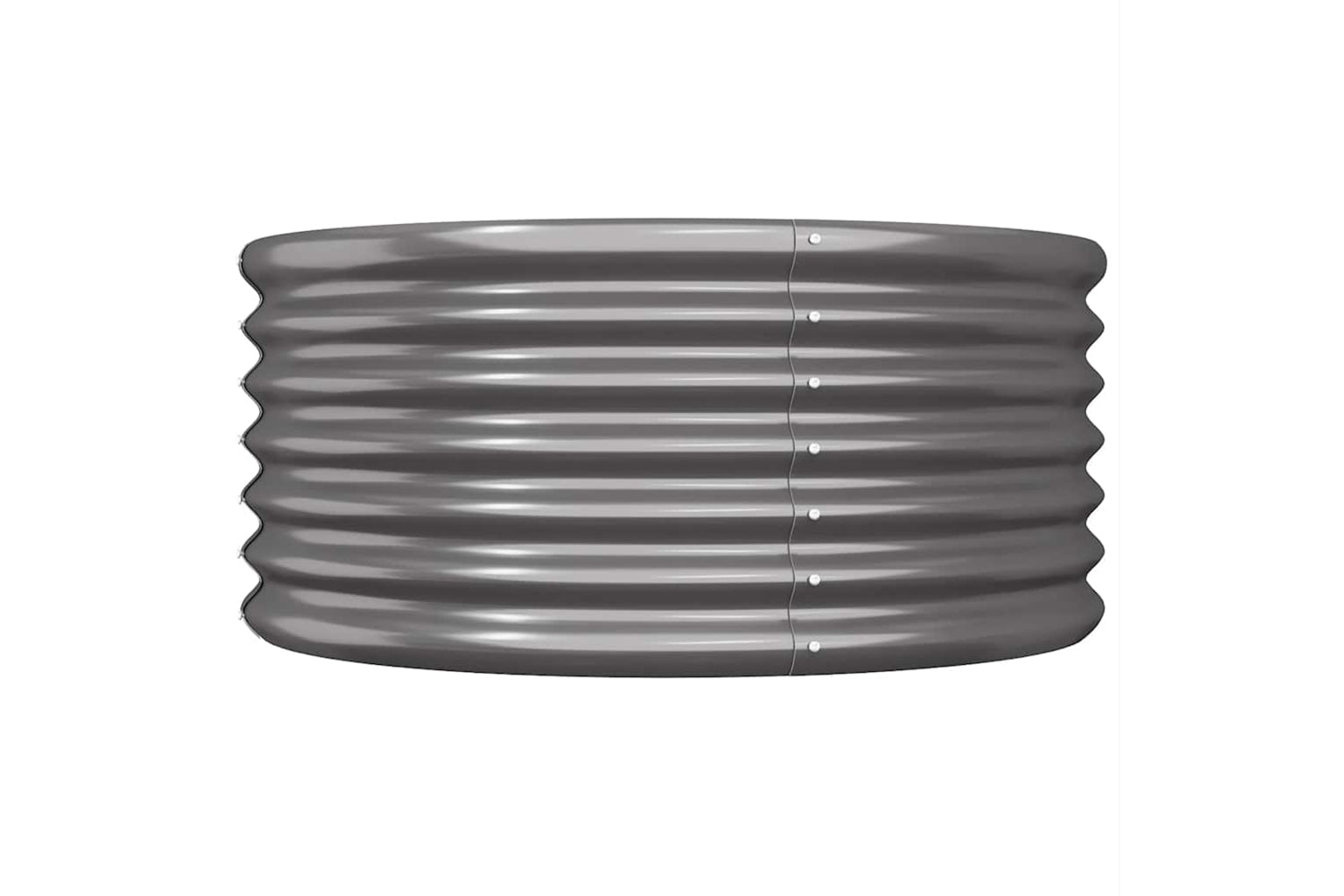 vidaXL 318856 Garden Planter Powder-coated Steel 80x80x36cm Anthracite-2