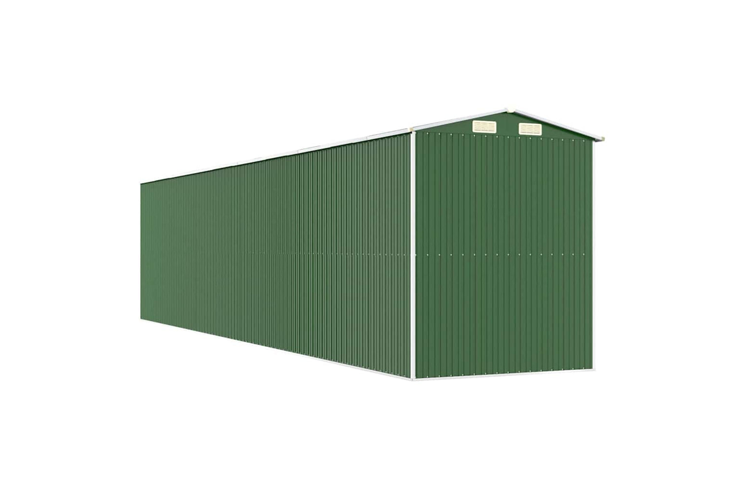 vidaXL 3147435 Garden Shed Green 192x855x223cm Galvanised Steel-5