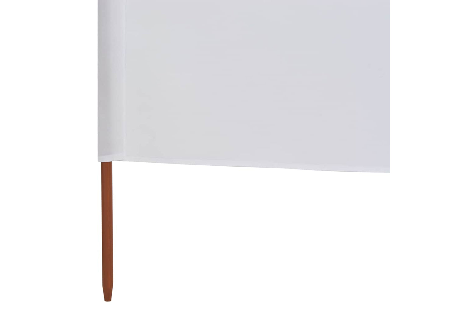 vidaXL 44543 6-panel Wind Screen Fabric 800x80cm White-5