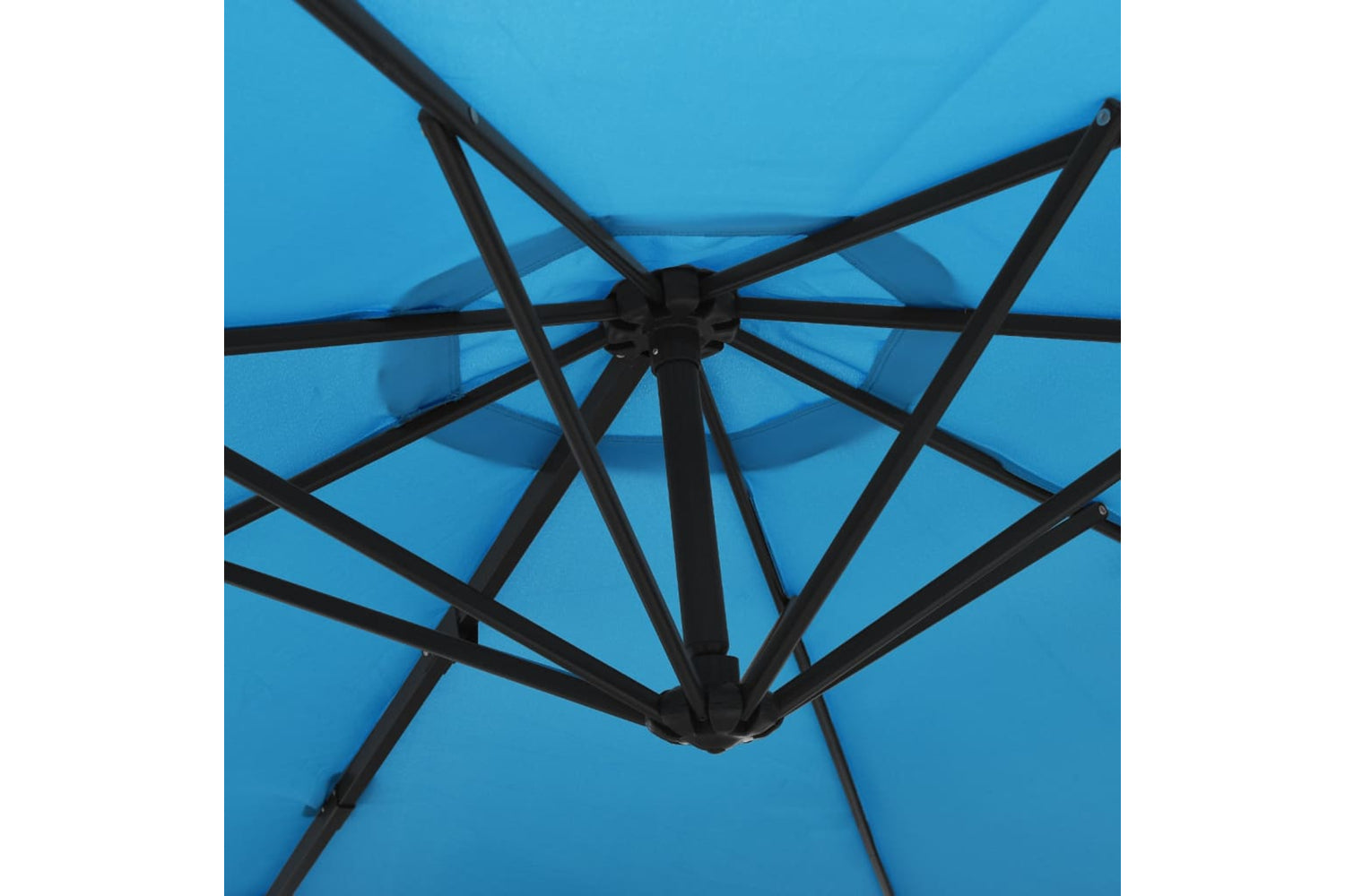 Vidaxl 362894 Wall-mounted Parasol With Leds Sea Blue 290cm-7