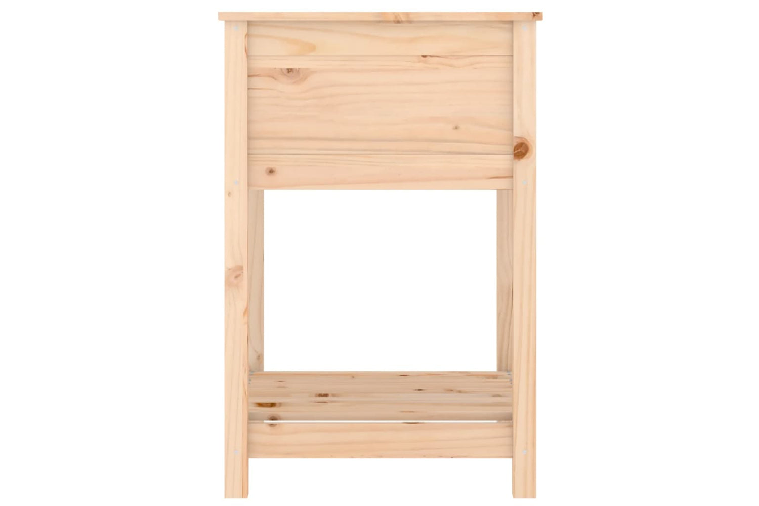 vidaXL 823773 Planter With Shelf 54x54x81cm Solid Wood Pine-5