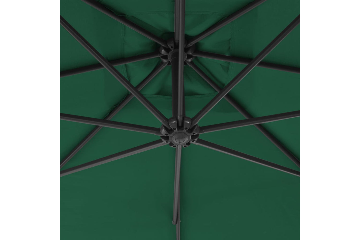 vidaXL 44873 Cantilever Umbrella With Steel Pole 300cm Green-5