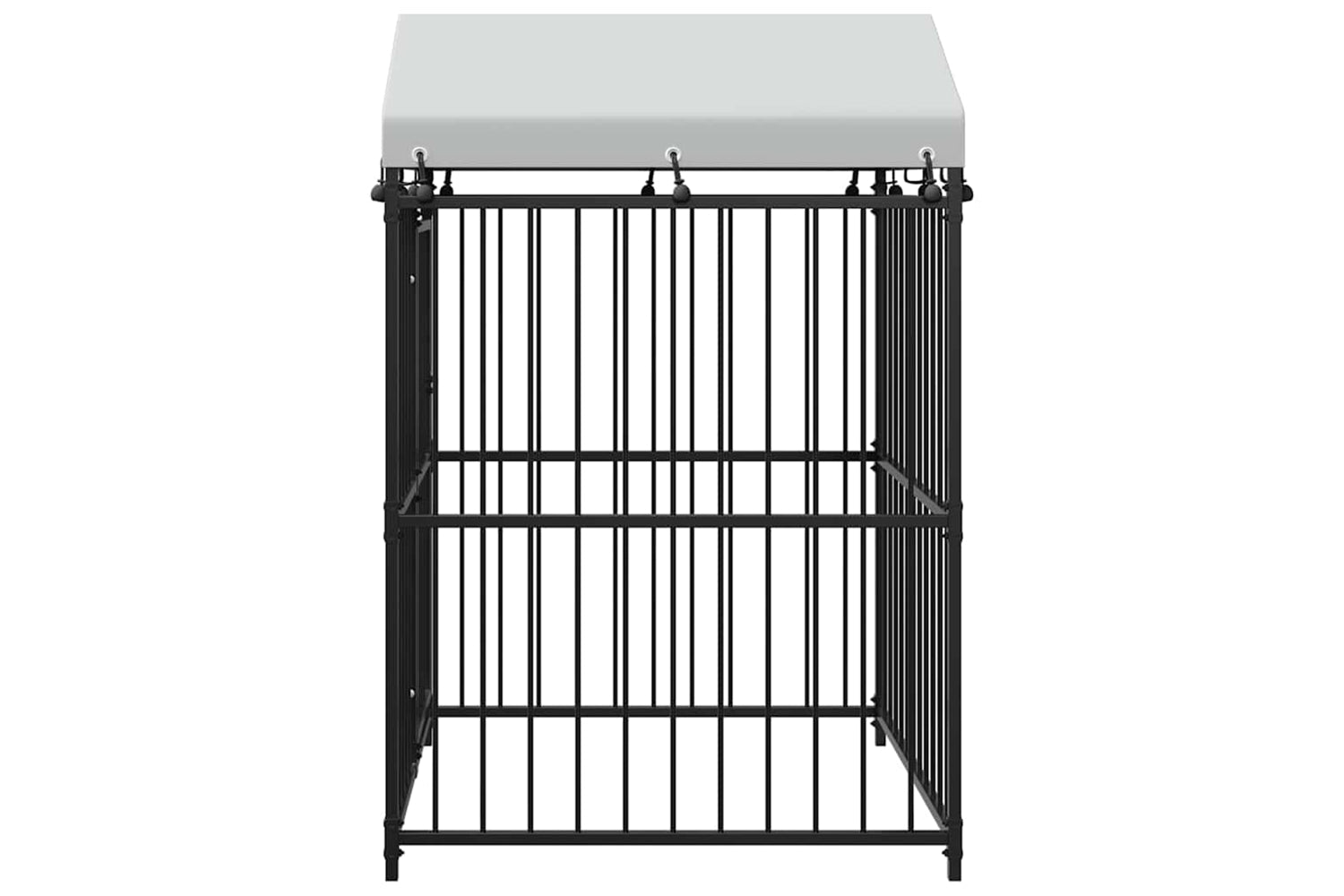 vidaXL 145762 Outdoor Dog Kennel With Roof 120x120x150cm-4