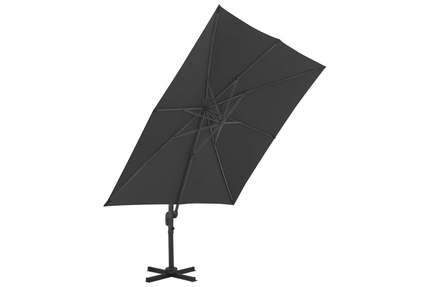 Vidaxl 276346 Outdoor Umbrella With Portable Base Anthracite-3