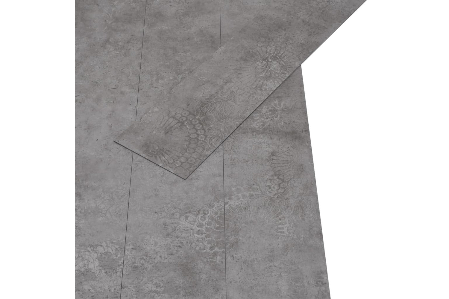 Vidaxl Pvc Flooring Planks 5.02 MÂ² 2 Mm Self-adhesive Concrete Grey-3