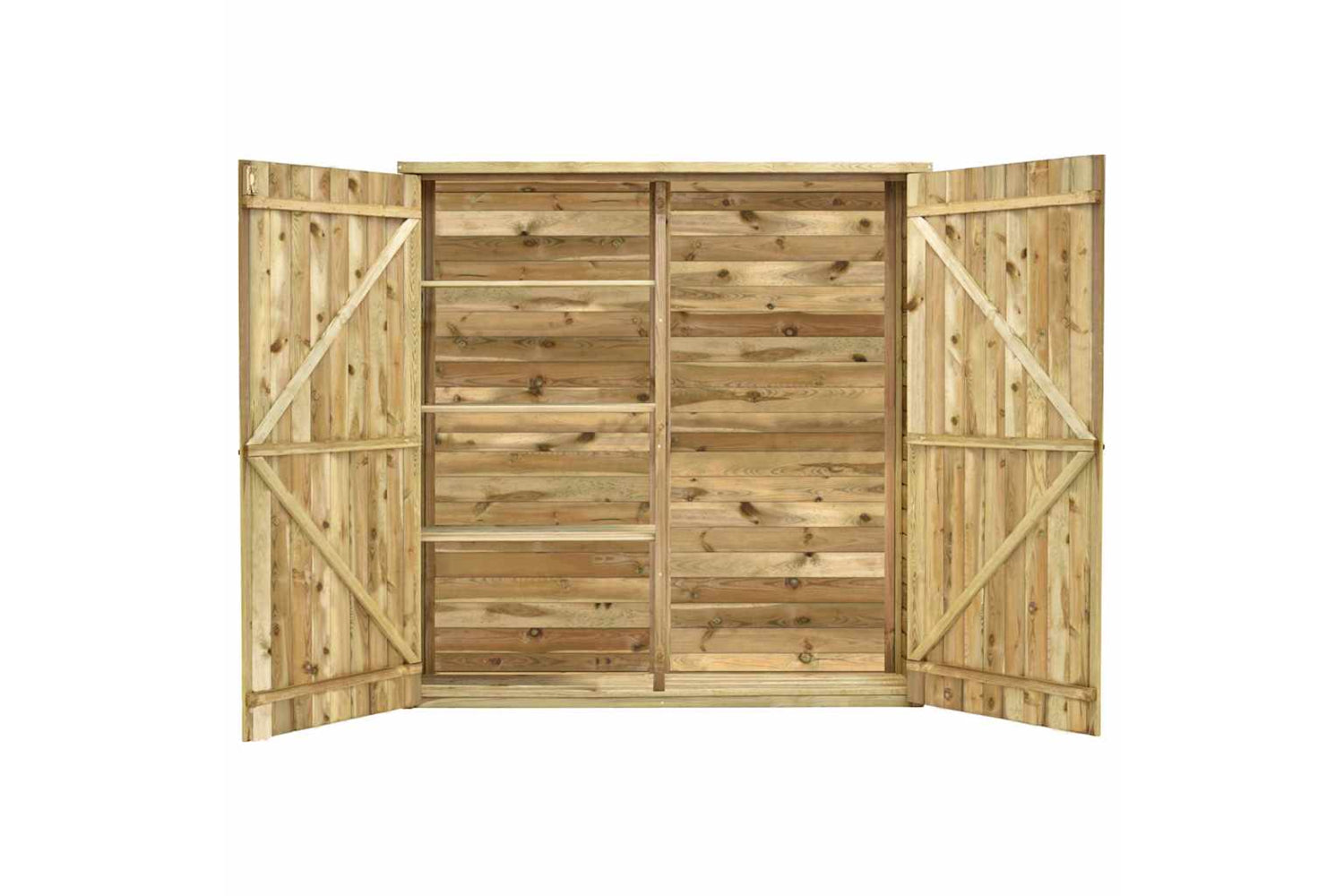 vidaXL 46362 Garden Tool Shed 163x50x171cm Impregnated Pinewood-3