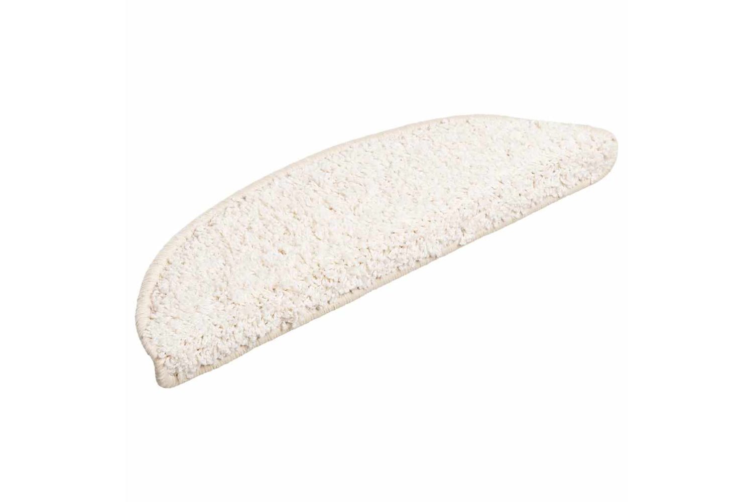 vidaXL 133898 Carpet Stair Treads 15 Pcs White 56x17x3cm-2