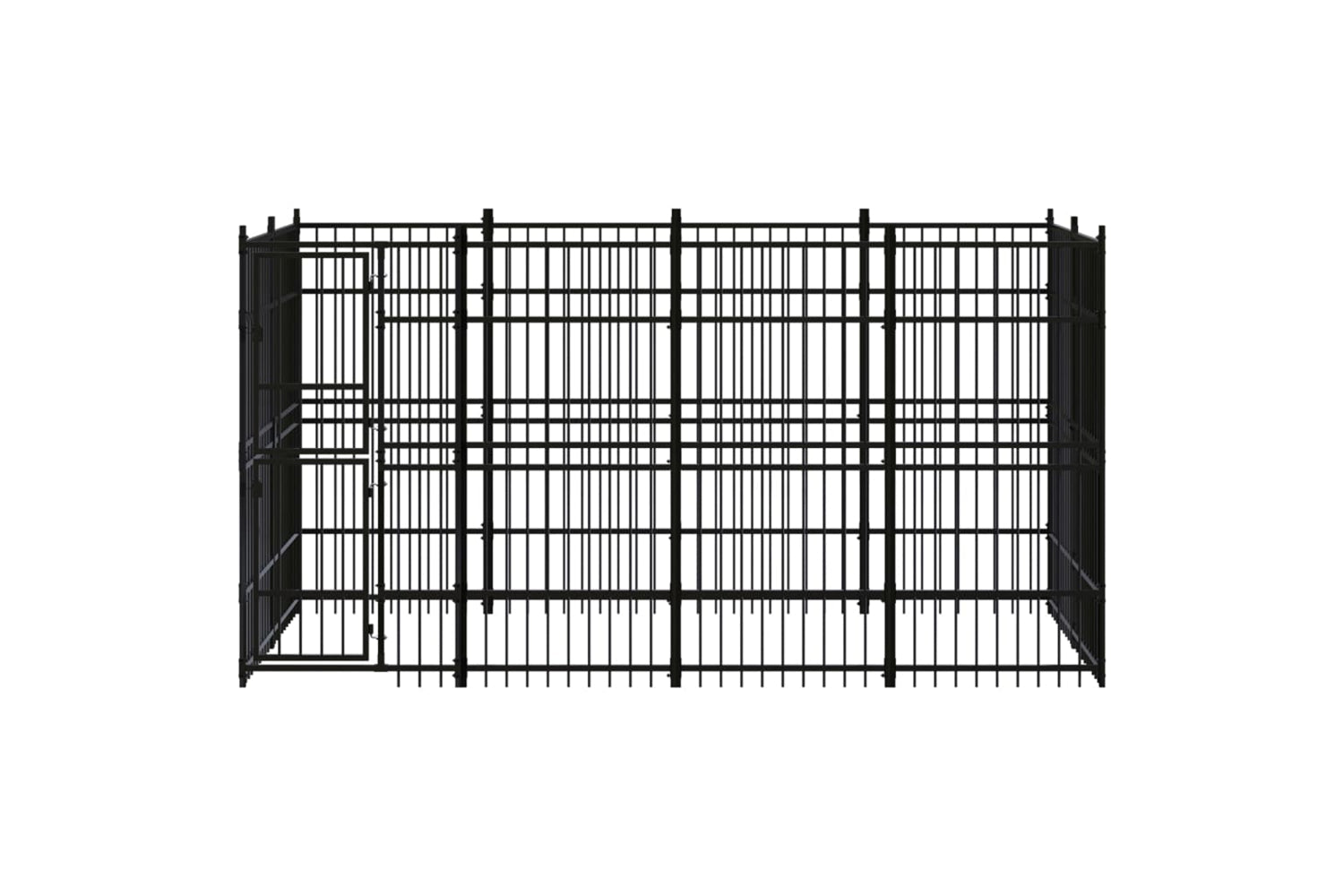 Vidaxl 3097958 Outdoor Dog Kennel Steel 7.37 M2-2