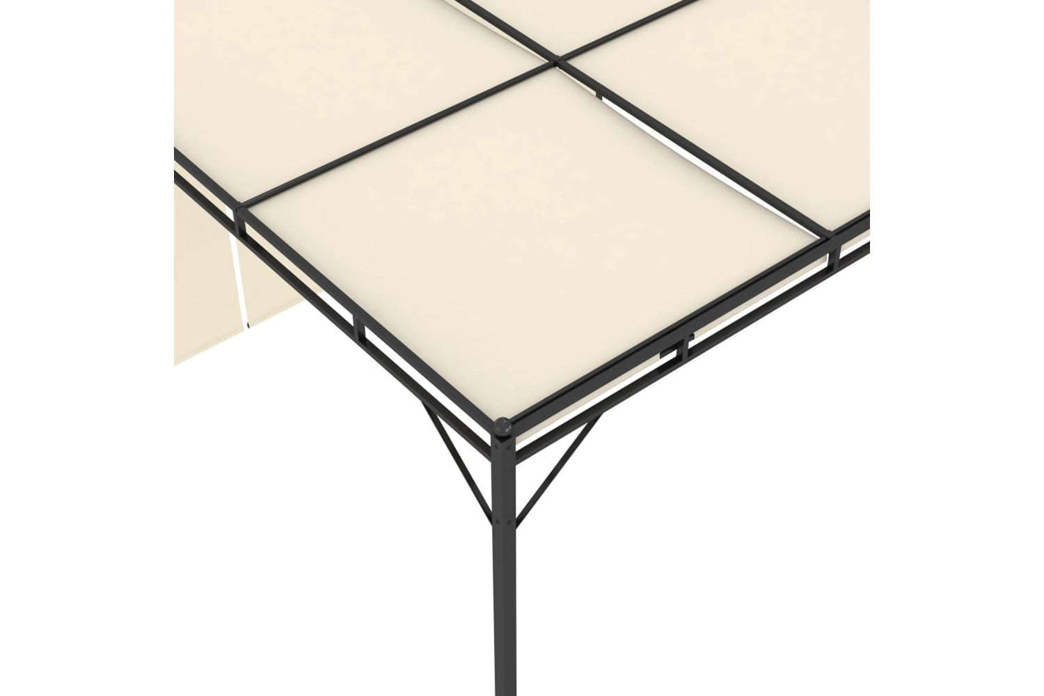 Vidaxl 47993 Garden Gazebo With Side Curtain 3x3x2.25m Cream-7