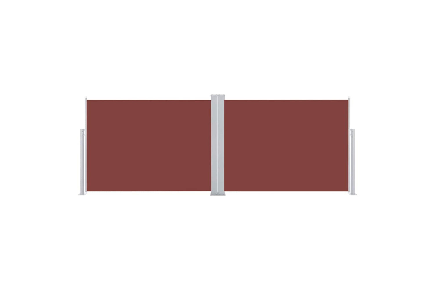 vidaXL 48481 Retractable Side Awning Brown 120x1000cm-2