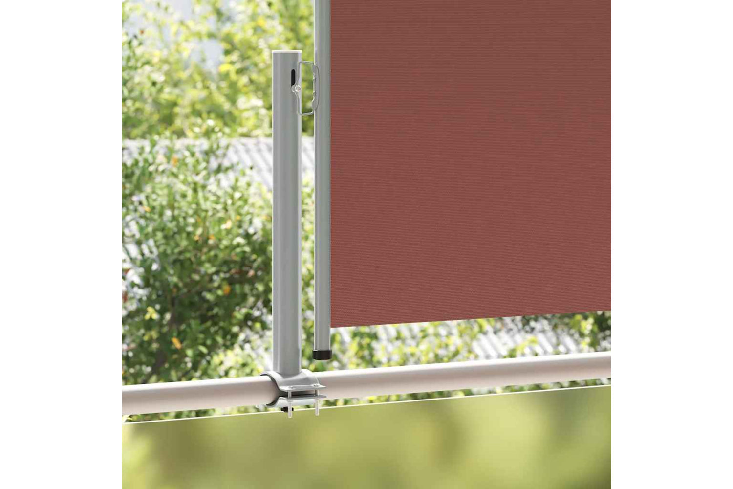 vidaXL 48340 Patio Retractable Side Awning 100x300cm Brown-2