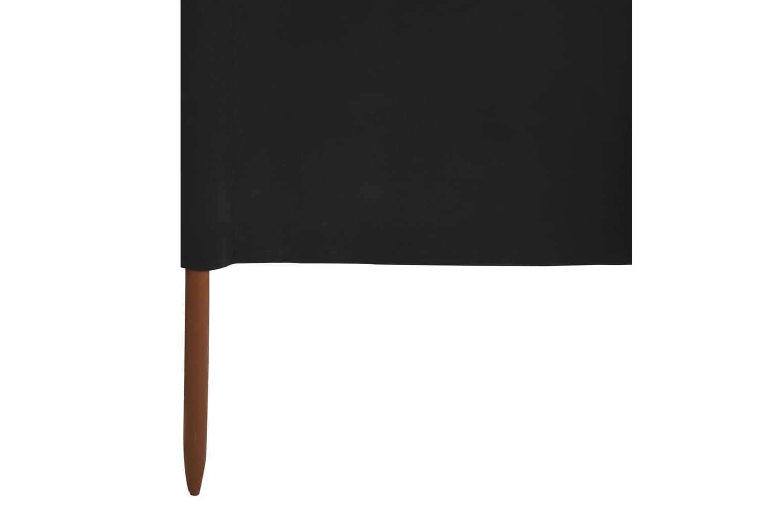 vidaXL 47164 5-panel Wind Screen Fabric 600x120cm Black-5