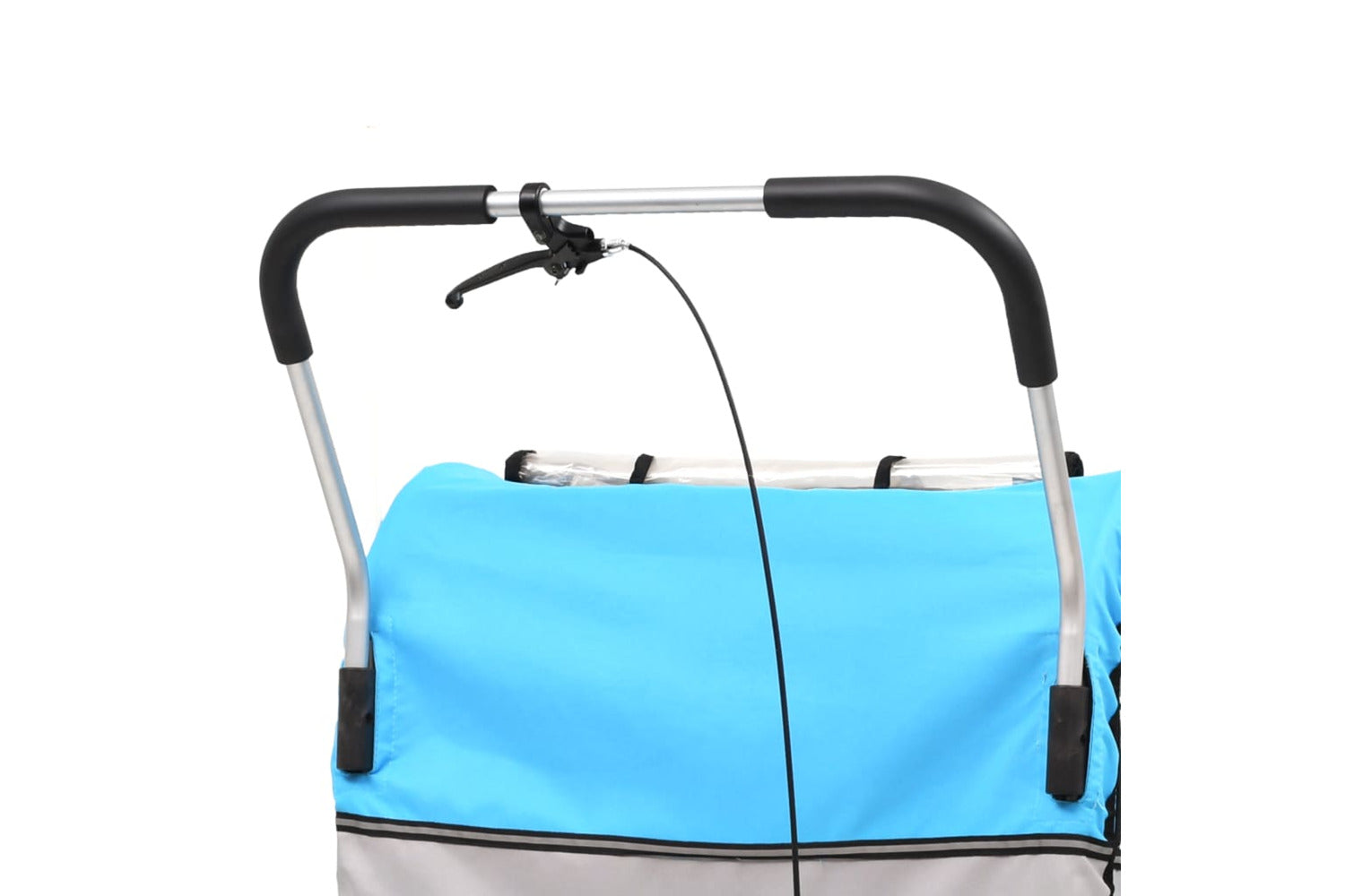 Vidaxl 2-in-1 Bike Trailer & Stroller Blue And Grey-5