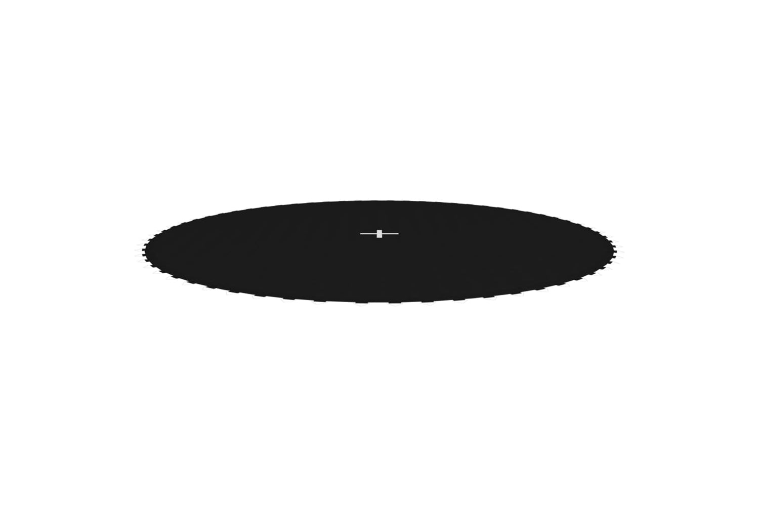 vidaXL 92404 Jumping Mat Fabric Black For 12 Feet/3.66 M Round Trampoline-2