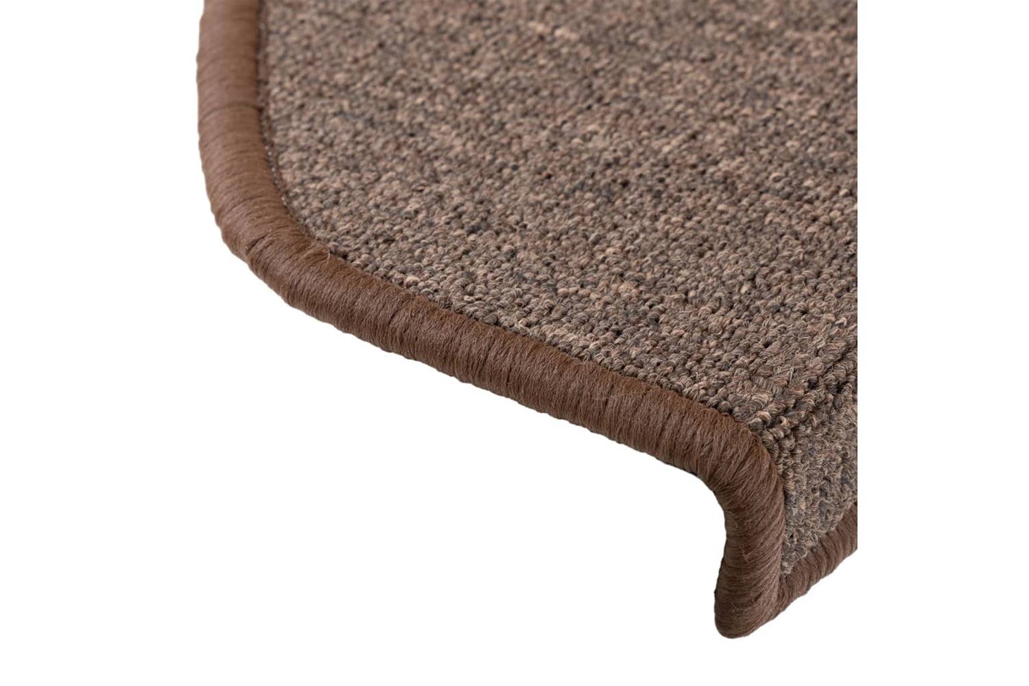 vidaXL 133888 Carpet Stair Treads 15 Pcs Coffee Brown 65x24x4cm-6