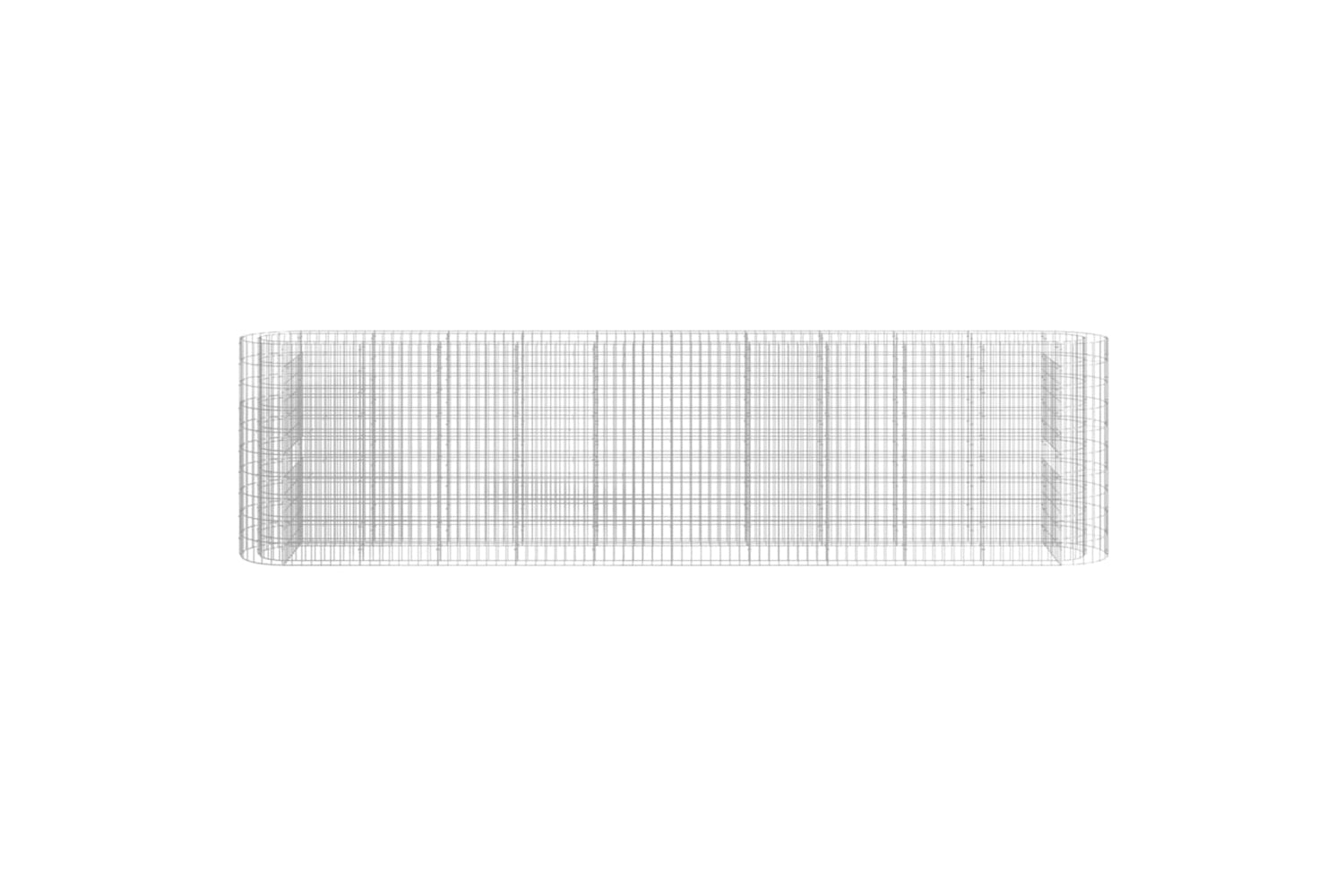 vidaXL 152036 Gabion Raised Bed Galvanised Iron 400x50x100cm-3