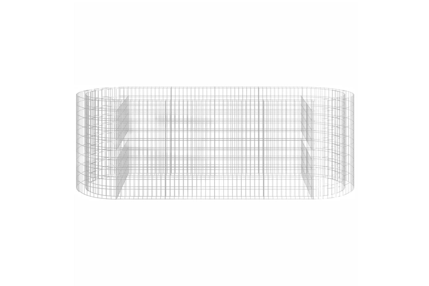 vidaXL 152046 Gabion Raised Bed Galvanised Iron 300x100x100cm-3