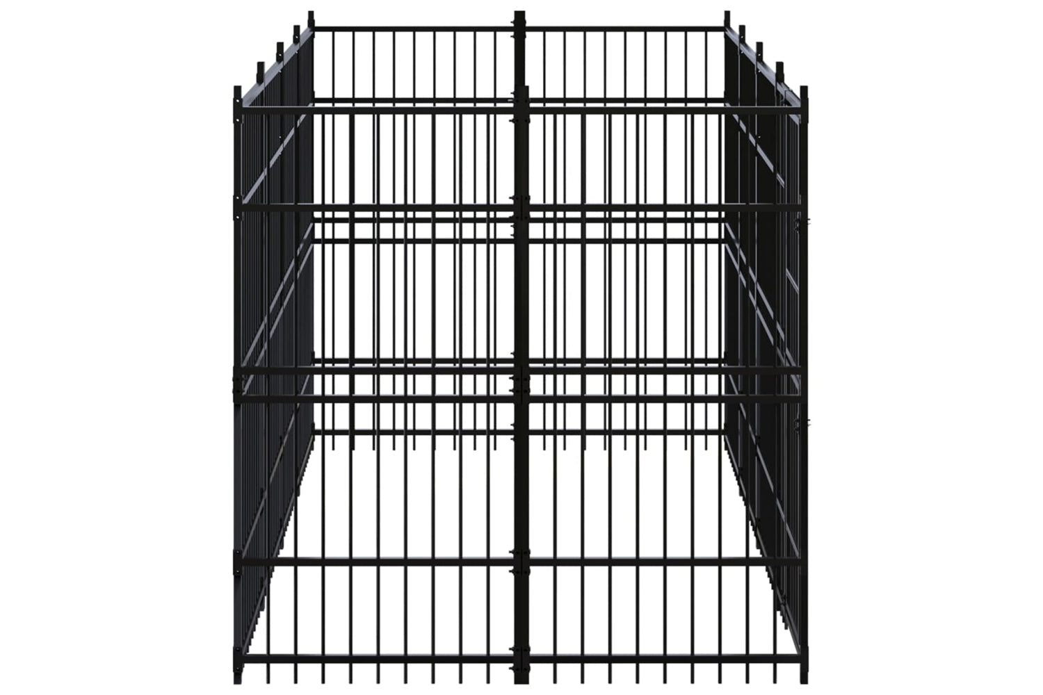 Vidaxl 3097958 Outdoor Dog Kennel Steel 7.37 M2-3