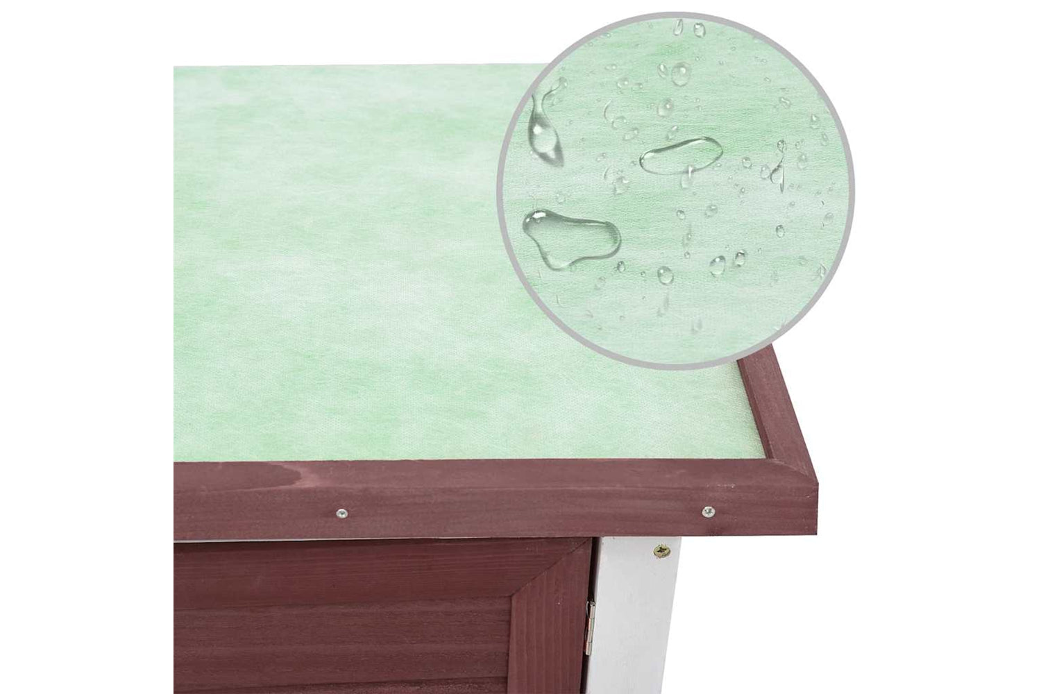 Vidaxl 170832 Outdoor Rabbit Hutch 1 Door Brown Wood-7
