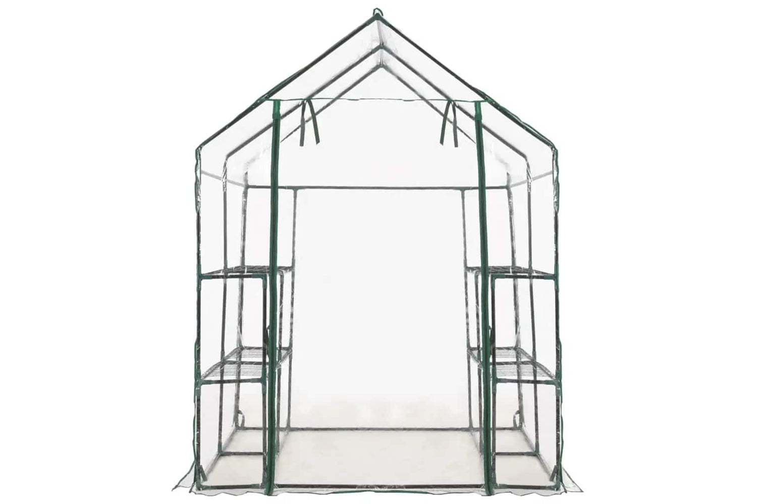 vidaXL 46914 Greenhouse With 8 Shelves 143x143x195cm-4