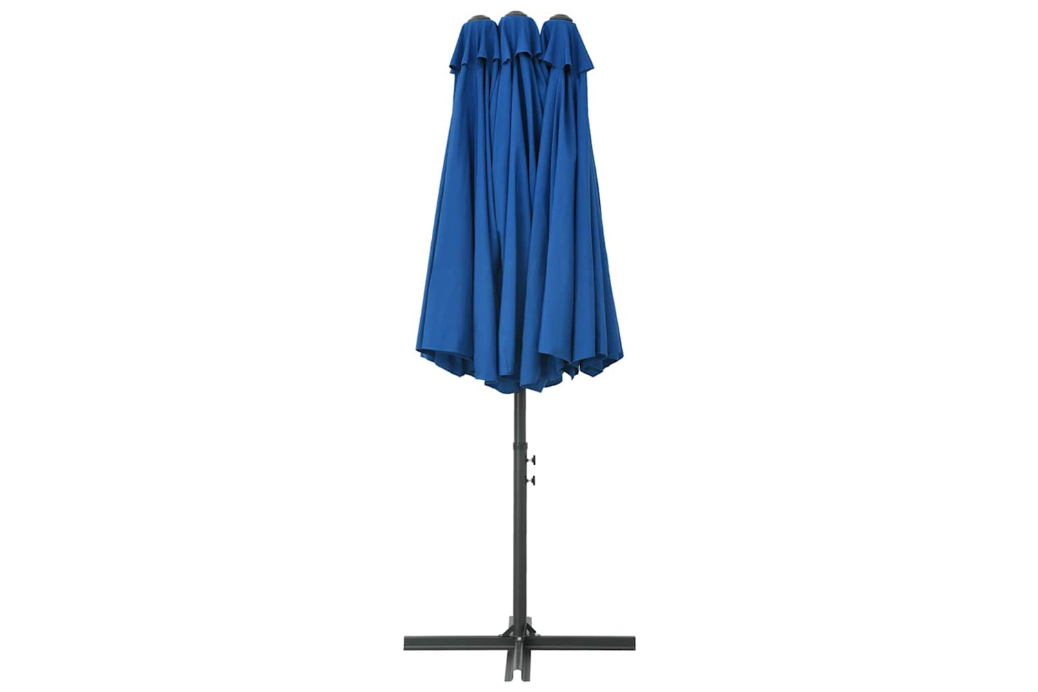 vidaXL 47303 Outdoor Parasol With Aluminium Pole 460x270cm Blue-4