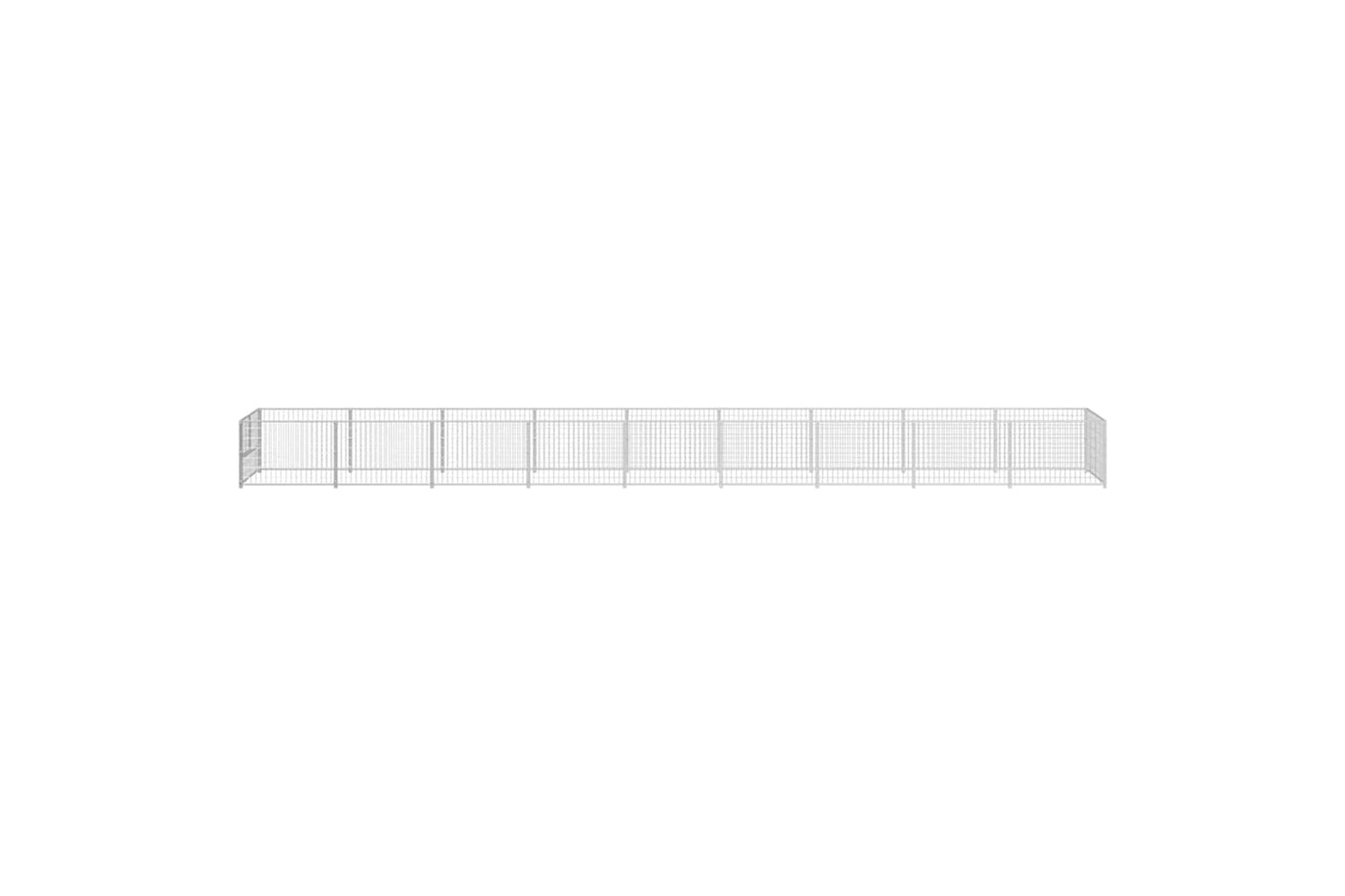 Vidaxl 3082107 Dog Kennel Silver 9 M2 Steel-4