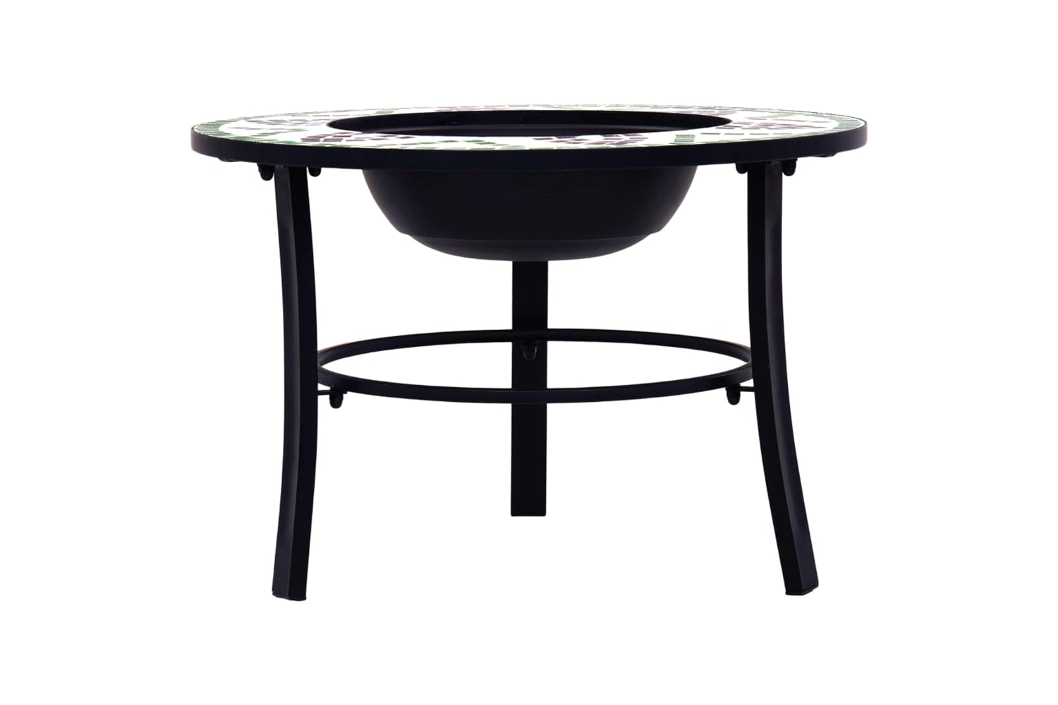 Vidaxl 46722 Vidaxl Mosaic Fire Pit Green 68cm Ceramic-3