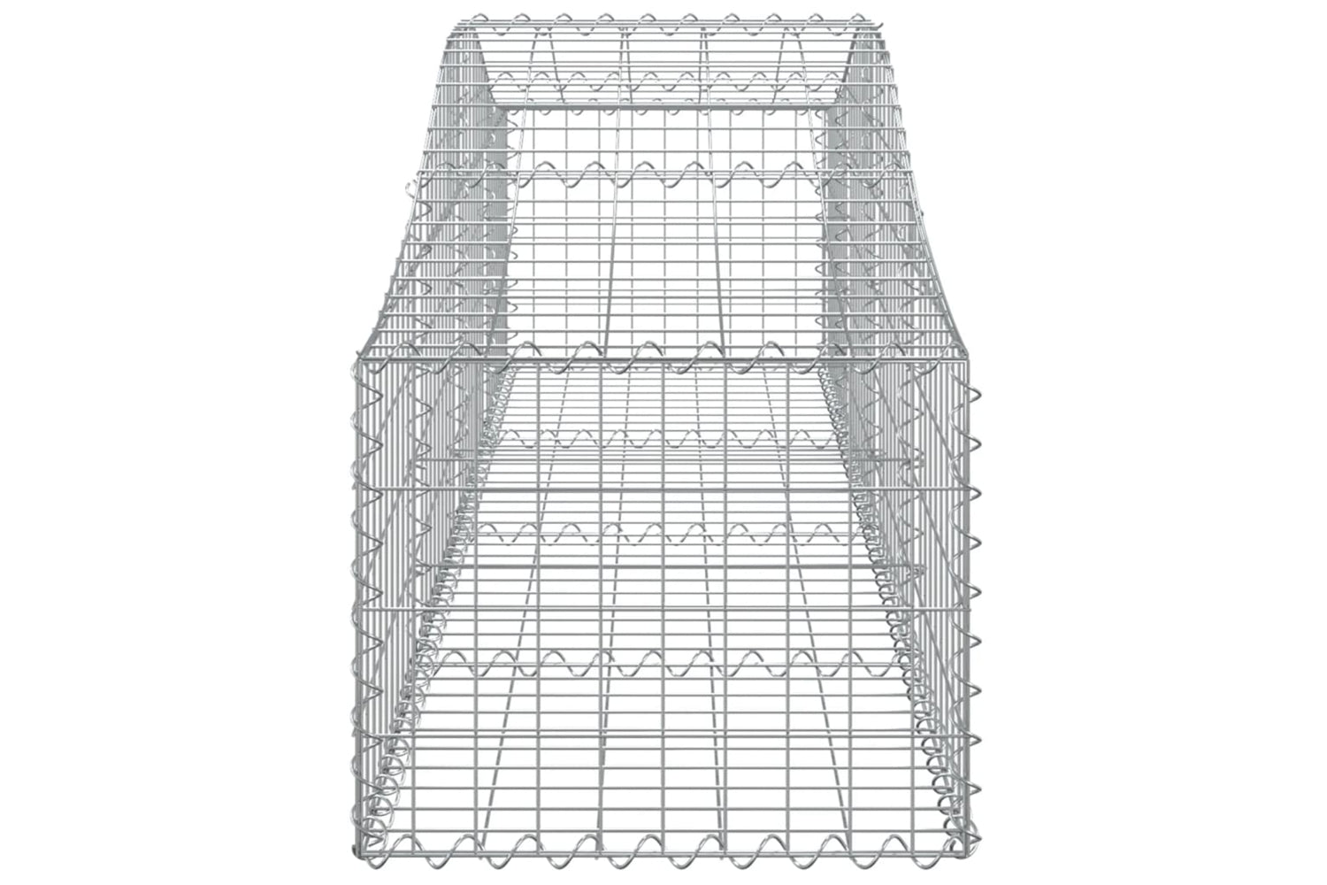 vidaXL 3145578 Arched Gabion Baskets 3 Pcs 200x50x40/60cm Galvanised Iron-4