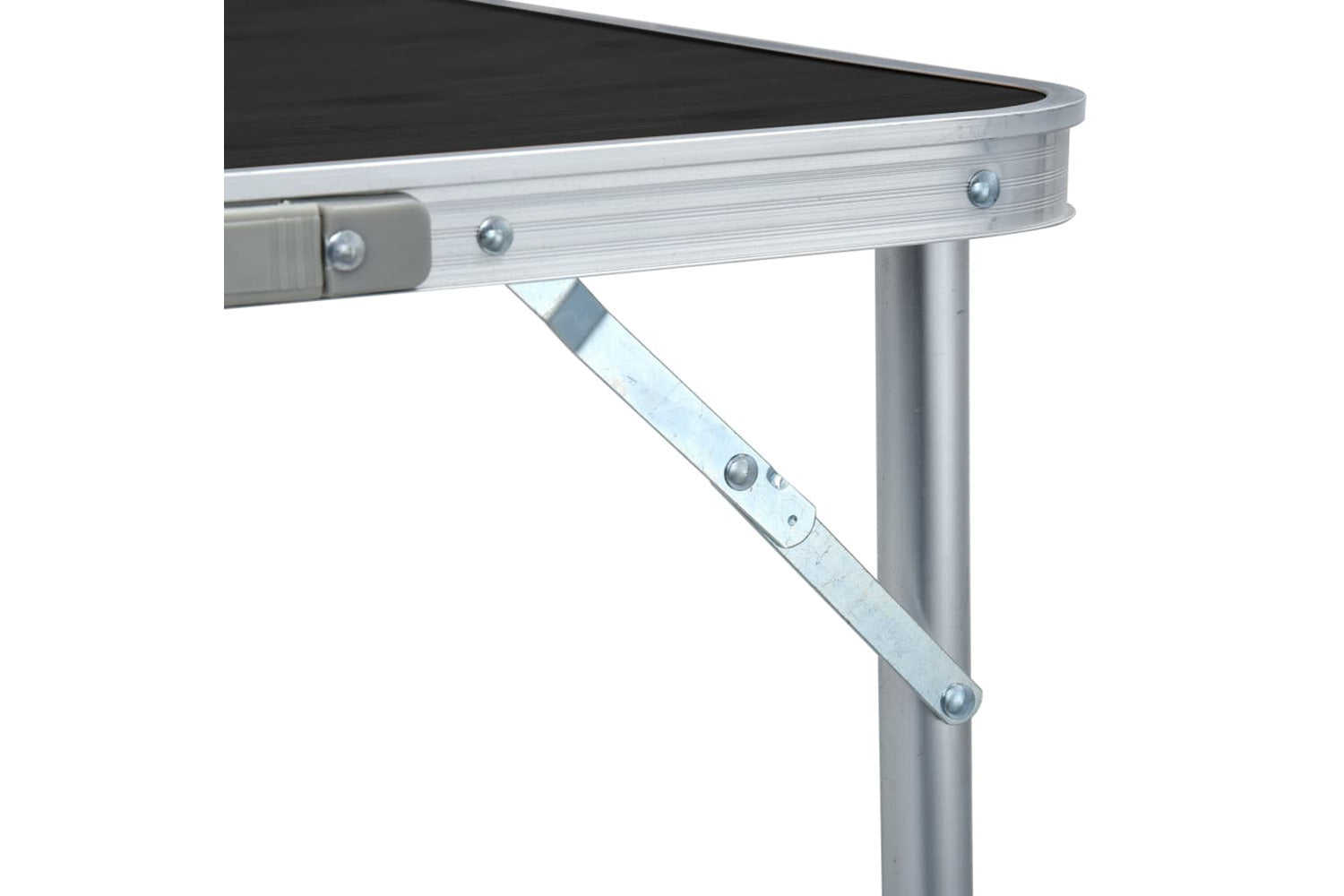 vidaXL 48175 Foldable Camping Table Grey Aluminium 180x60cm-5