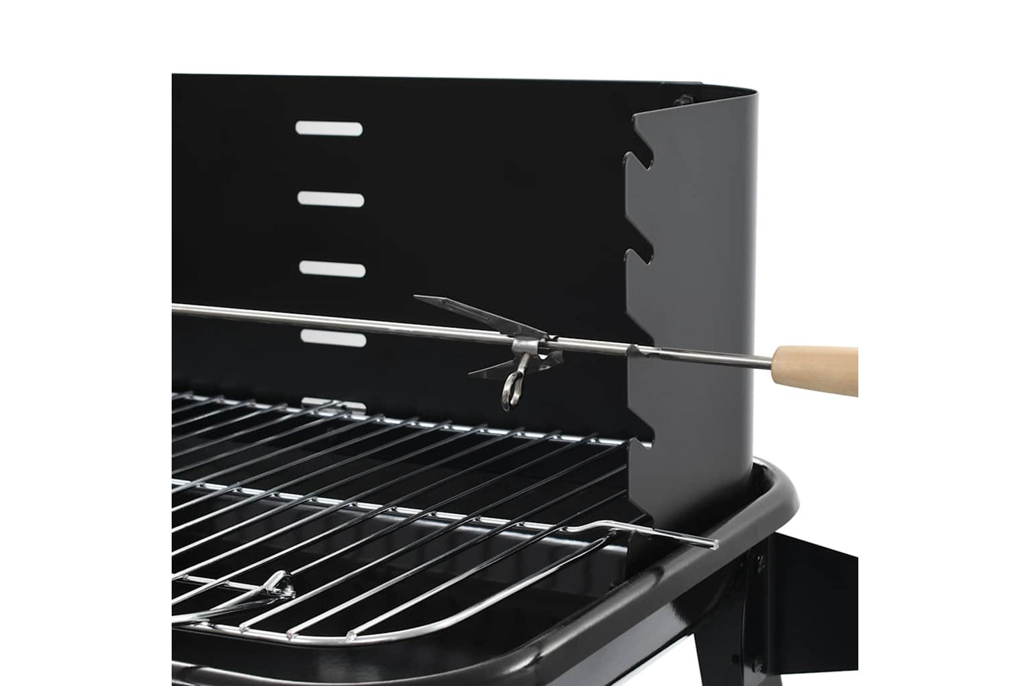 Vidaxl Charcoal Bbq Stand With Wheels-5