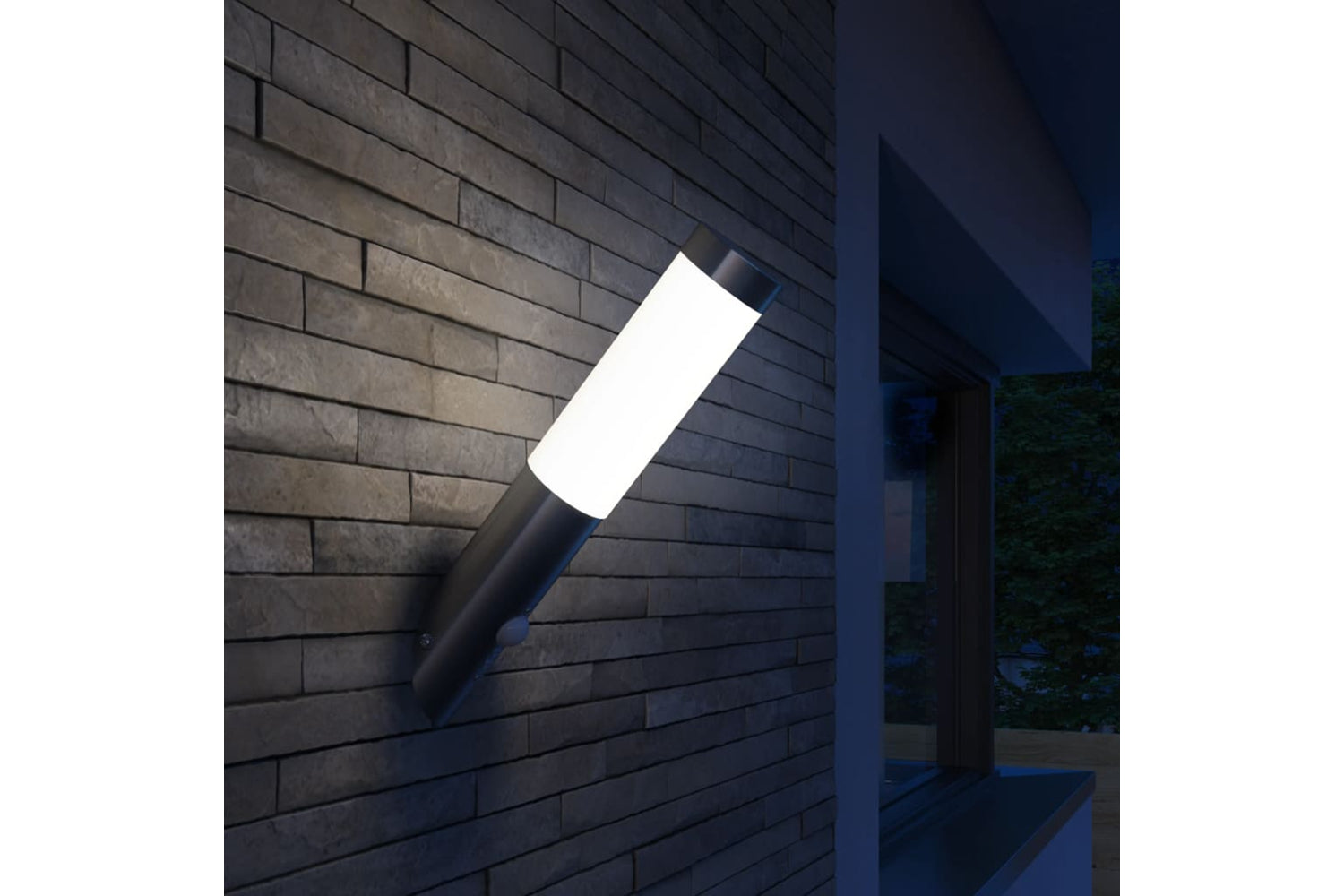 Vidaxl 40373 Rvs Gardenlamp Wall Lamp Waterproof With Motion Detector-5
