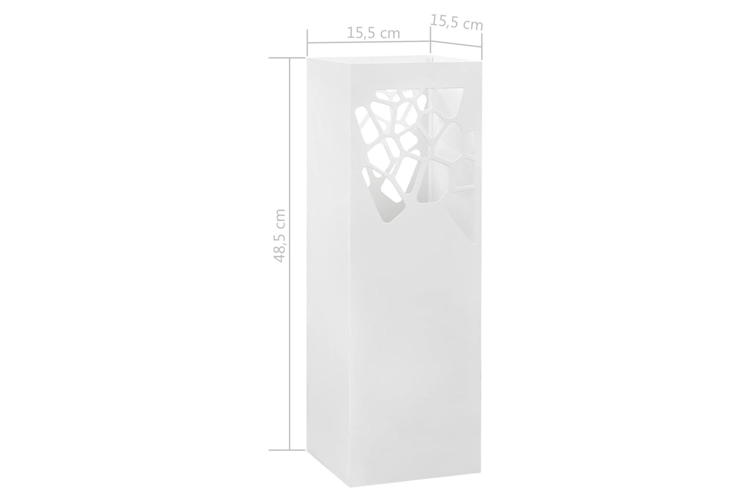 Vidaxl 246799 Umbrella Stand Stones Steel White-5