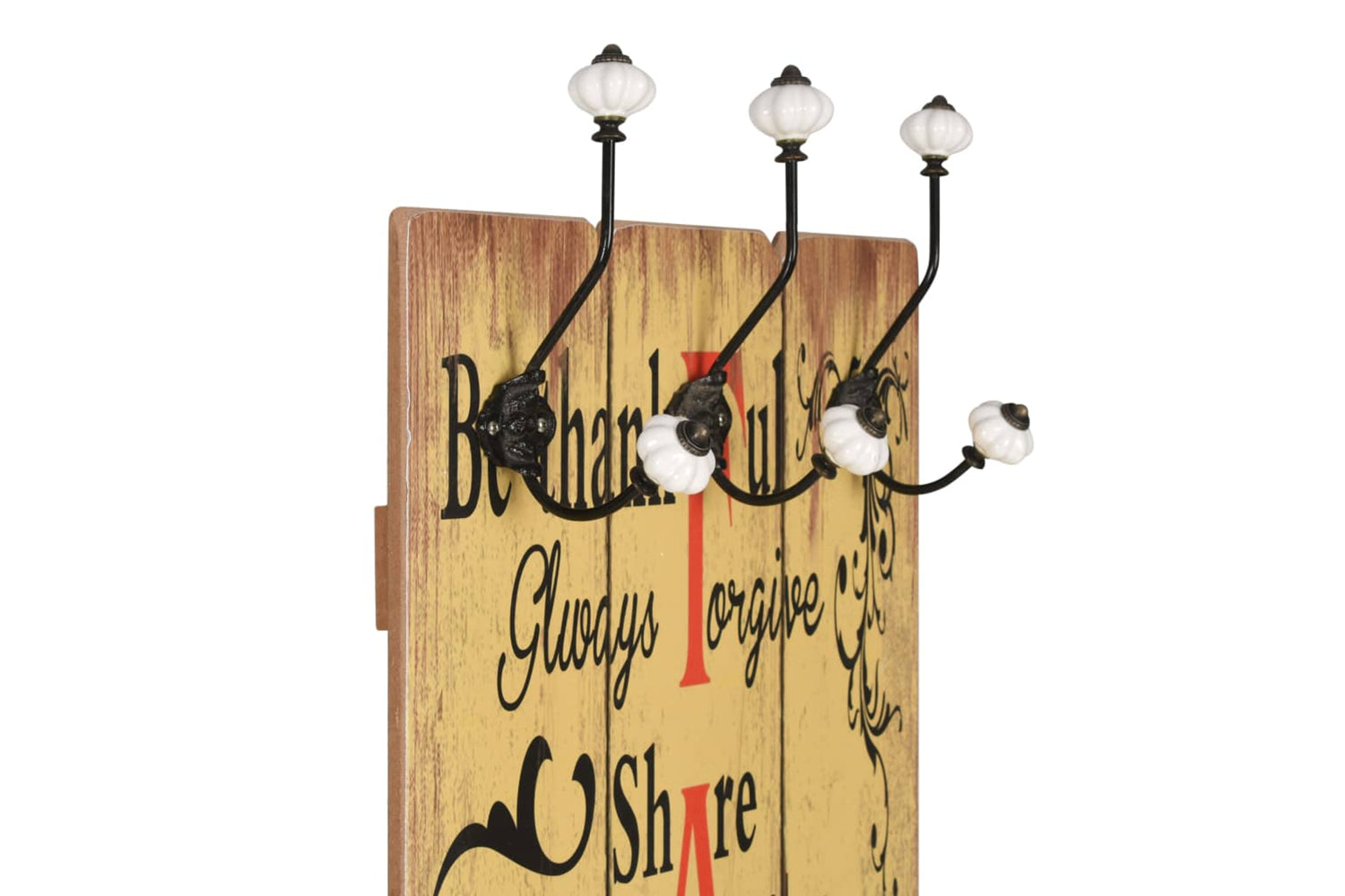 vidaXL 245856 Wall-mounted Coat Rack With 6 Hooks 120x40cm Family-3