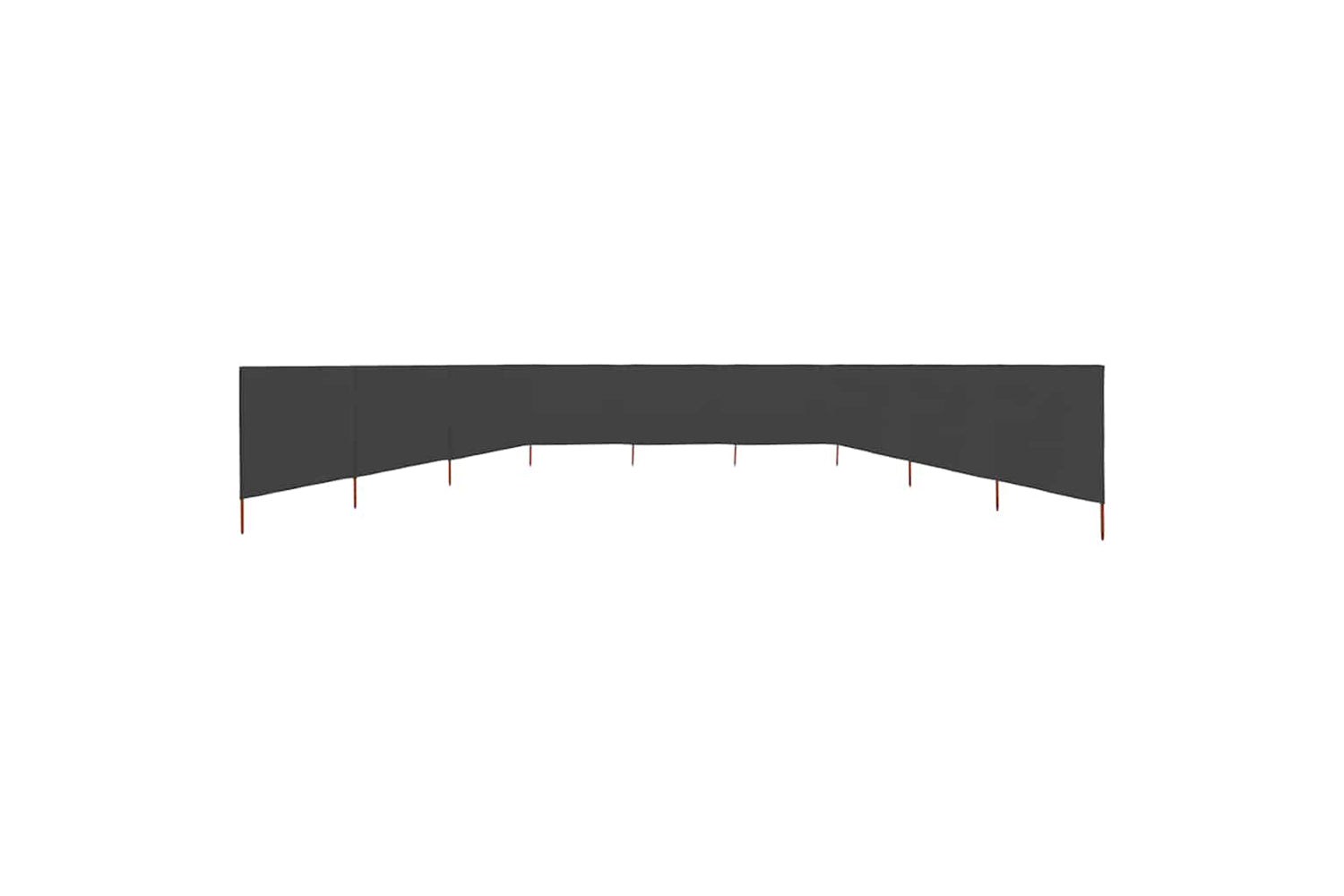 vidaXL 47200 9-panel Wind Screen Fabric 1200x160cm Anthracite-3