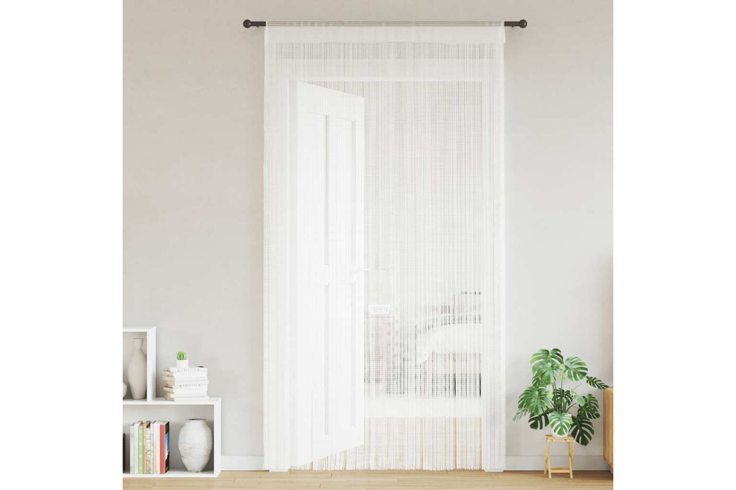 vidaXL 132399 String Curtains 2 Pcs 140x250cm White-2