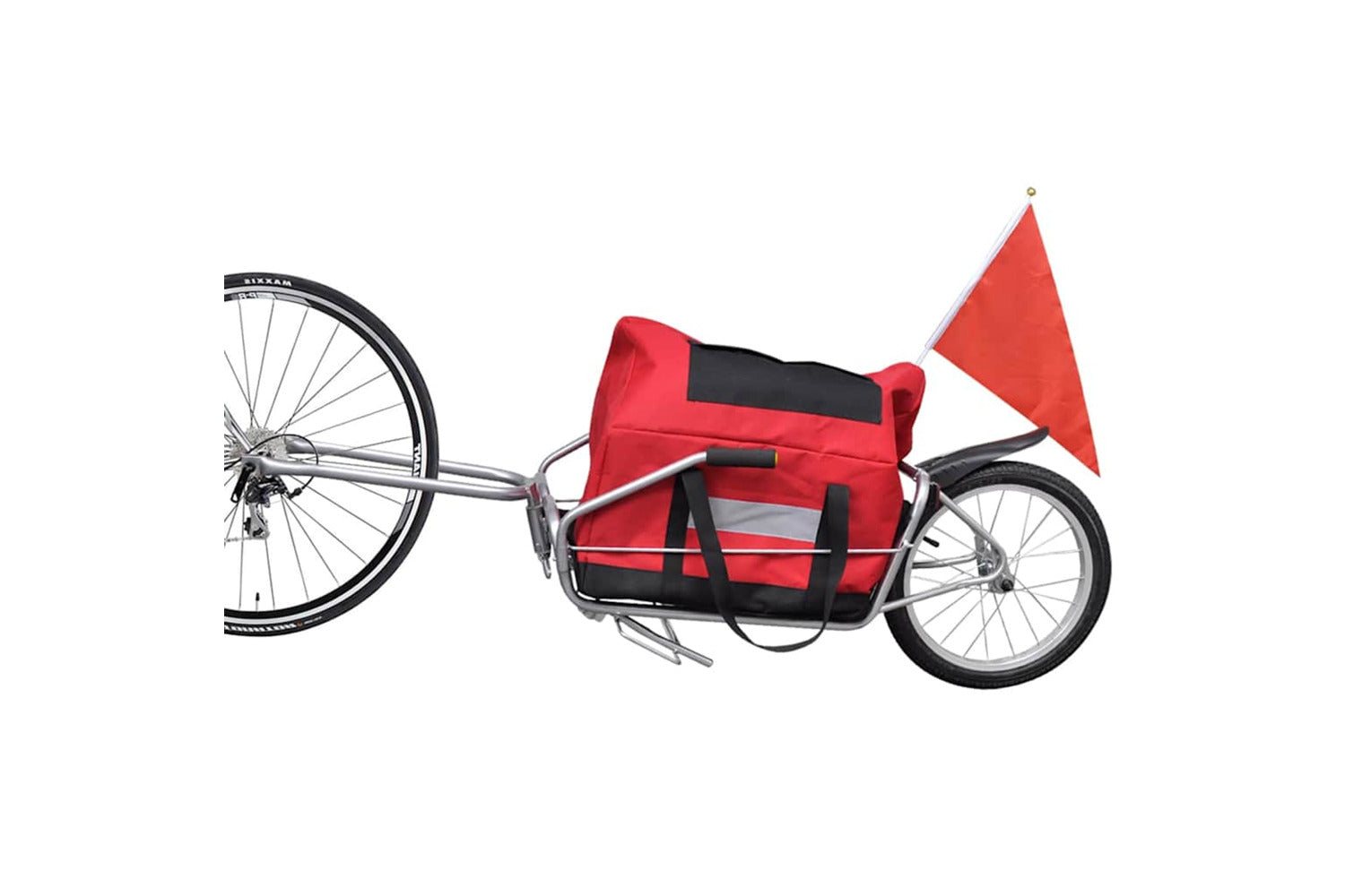 Vidaxl Bike Trailer One-wheel With Storage Bag-6